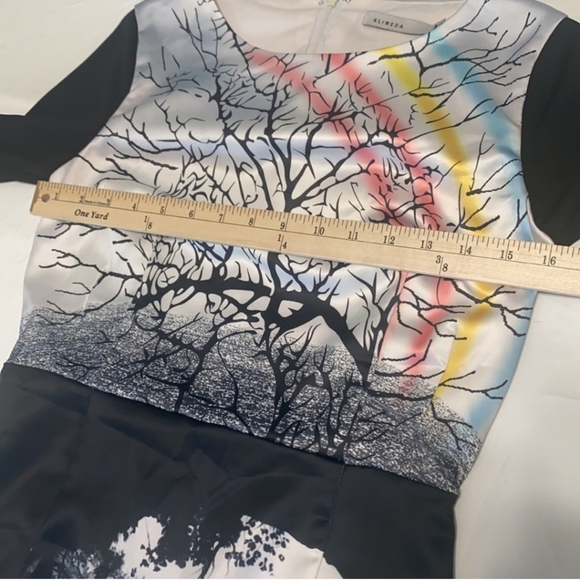Klimeda Black & White Unique Photo Print Sheath Dress Size Women Size 6 - Picture 11 of 12